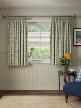 John Lewis Beatrix Lined Pencil Pleat Curtains W228 x D137cm - Myrtle Green