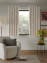John Lewis Cala Weave Pair Lined Eyelet Curtains W228 x Drop 137cm - Gold
