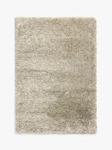 John Lewis Rhapsody Shaggy Rectangular Wool Blend Rug L200 x W135cm - Putty