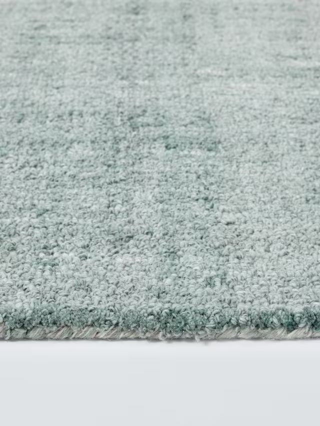 John Lewis Orkney Loop Pile Hand Tufted Rectangular Rug 300 x 200cm - Blue - Kazoop 