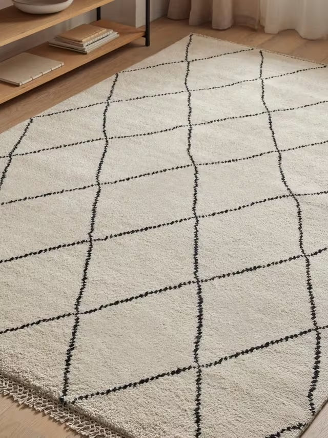 John Lewis Classic Berber Rectangular Soft Wool Rug 240 x 170cm - Natural