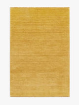 John Lewis Plain New Zealand Wool Rectangular Rug L180 x W120cm - Mustard