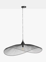 John Lewis Hiko XL Decorative Curved Metal Pendant Ceiling Light - Black