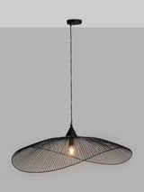 John Lewis Hiko XL Decorative Curved Metal Pendant Ceiling Light - Black