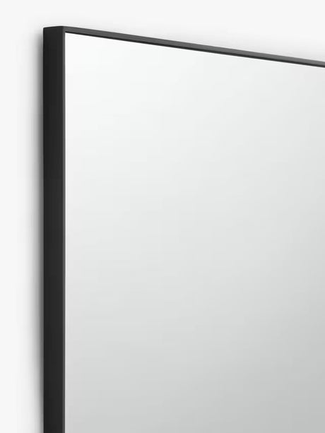 John Lewis Scandi Metal Decorative Rectangular Mirror 102 x 76cm - Black