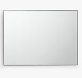 John Lewis Scandi Metal Decorative Rectangular Mirror 102 x 76cm - Black