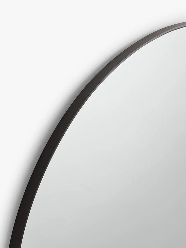 John Lewis Scandi Decorative Metal Overmantle Mirror 76 x 102cm - Black - Kazoop 
