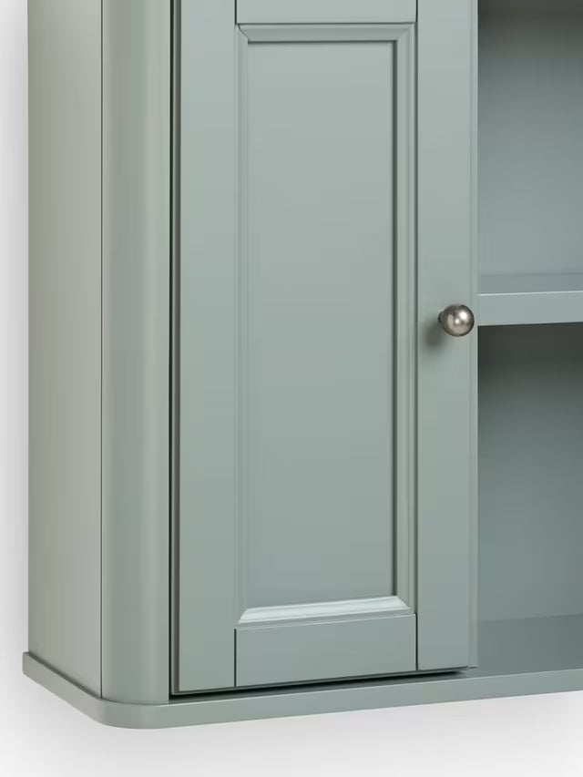 John Lewis Portsman Wall Mounted Double Mirrored Bathroom Cabinet - Green