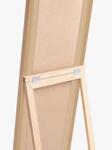 John Lewis Slim Natural Solid Oak Wood Full-Length Cheval Mirror 160 x 42cm