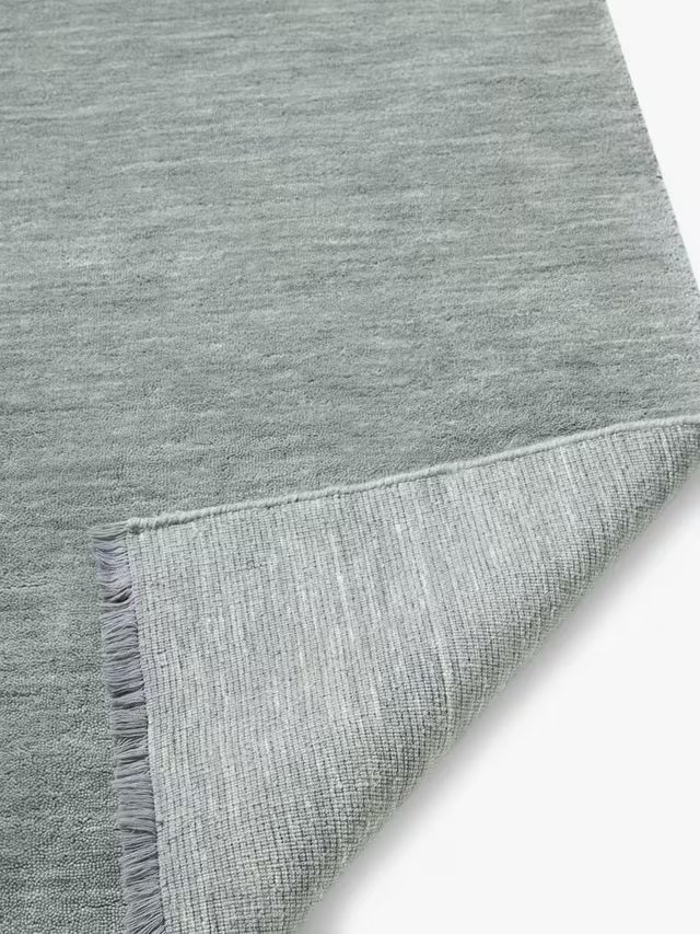 John Lewis Plain Rectangular New Zealand Wool Rug L300 x W200cm - Grey
