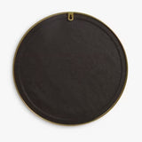 John Lewis Scandi Design 80cm Decorative Slim Metal Round Wall Mirror - Gold