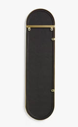 John Lewis Scandi Metal Lozenge Rounded Oval Wall Mirror 122 x 30cm - Gold - Kazoop 