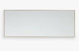 John Lewis Scandi Metal Frame Rectangular Hall Wall Mirror 122 x 46cm - Gold