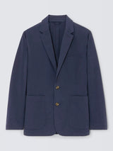 John Lewis Men's Smart Formal Casual Jacket Cotton Blazer - Navy - Large