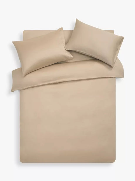 John Lewis Soft & Silky Egyptian Cotton Super King Duvet Cover - Champagne