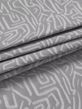 Harlequin Melodic Geometric Pair Lined Eyelet Curtains 228x228cm - Grey/Sand
