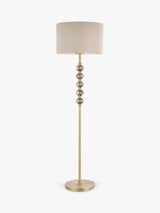 John Lewis Zane Non-Dimmable Floor Lamp Matte H159 x Dia.45cm Antique Brass