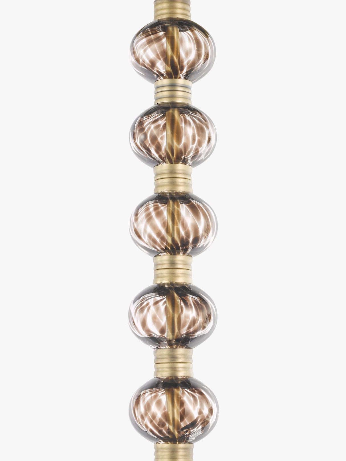 John Lewis Zane Non-Dimmable Floor Lamp Matte H159 x Dia.45cm Antique Brass