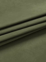 John Lewis Velvet Pair Lined Pencil Pleat Curtains 228 x 274cm - Avocado