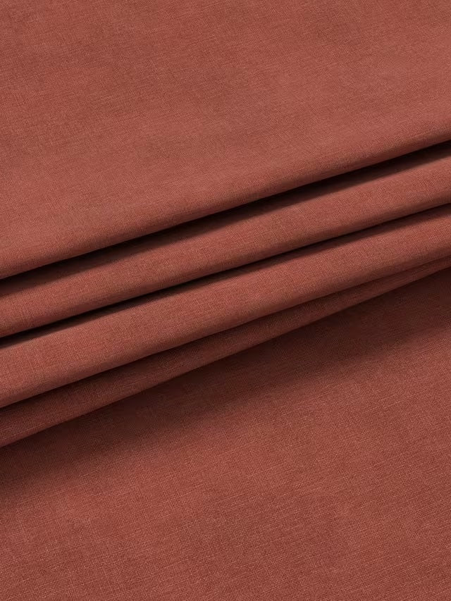 John Lewis Textured Blackout/Thermal Pencil Pleat Curtains 228x274cm - Brick - Kazoop 
