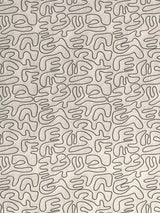 John Lewis Scribble Print Pair Lined Eyelet Curtains 228 x 228cm - Graphite
