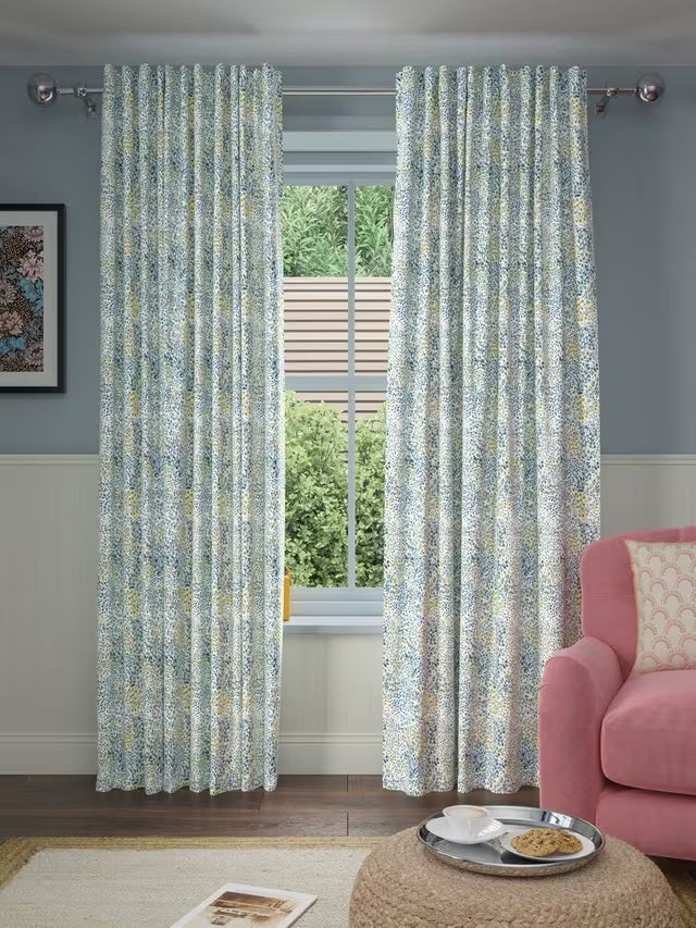 John Lewis Caravelle Pair Blackout Lined Multiway Curtains 167x228cm - Multi