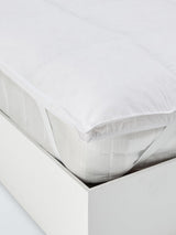 John Lewis Natural Duck Feather & Down 4cm White Mattress Topper - Double