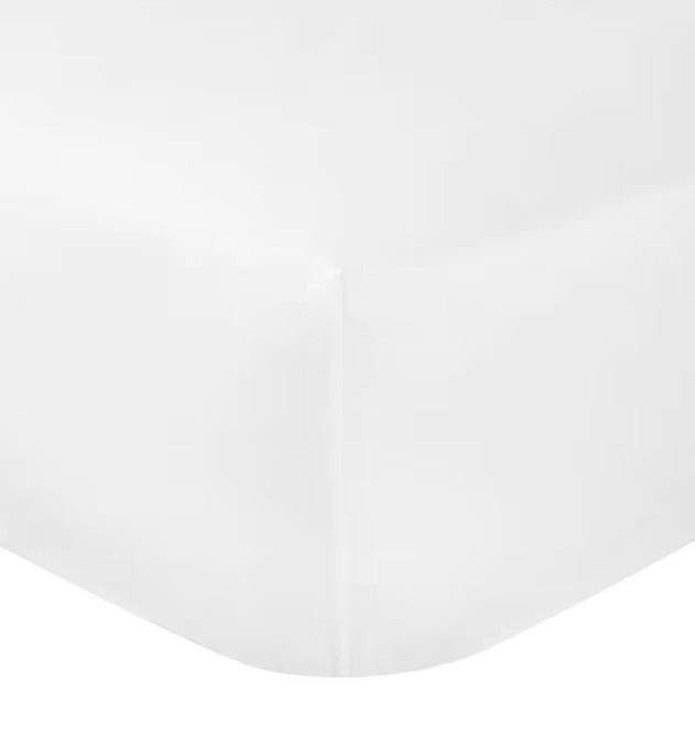John Lewis Luxury Cotton Sateen 800 TC White Extra Deep Fitted Sheet - King