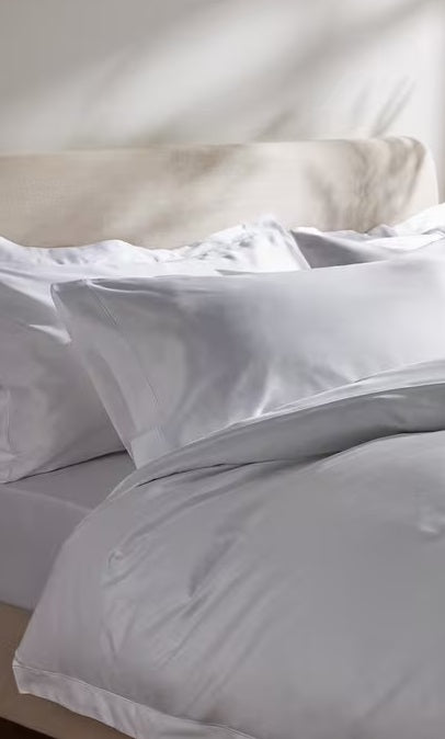 John Lewis Luxury Cotton Sateen 800 TC White Extra Deep Fitted Sheet - King