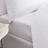 John Lewis Luxury Cotton Sateen 800 TC White Extra Deep Fitted Sheet - King