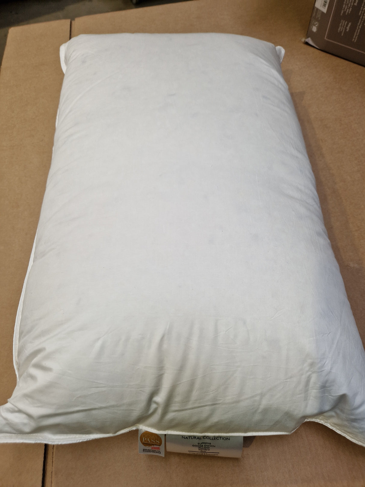 John Lewis Natural Collection Supreme Goose Down/Feather Core Pillow Firm 5
