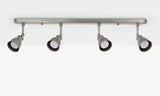 John Lewis Baldwin Adjustable 80cm Metallic 4 Spotlight Ceiling Bar - Pewter