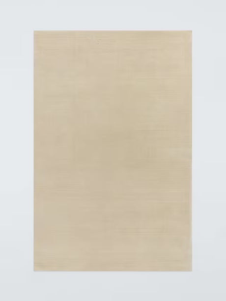 John Lewis Luxe Deep Pile Pure Wool Rectangular Rug L180 x W120cm - Natural