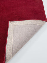 John Lewis Wellington Hand Loomed Rectangular Wool Rug L230 x W160cm - Red