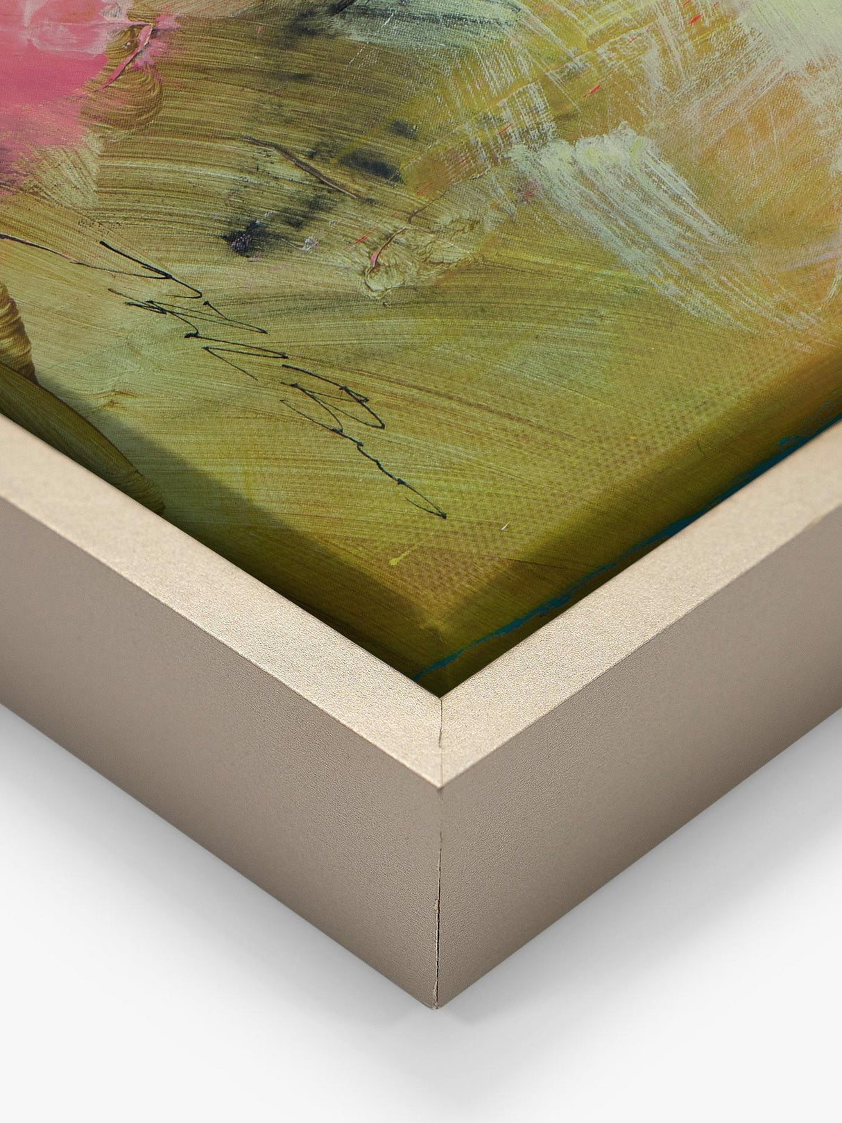 John Lewis Natasha Barnes 'Cherry Blossom' Abstract Framed Canvas 64 x 64cm