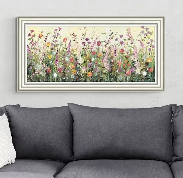 John Lewis Jane Morgan Summer Dreams Floral Framed Print 58 x 113cm - Multi