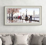 John Lewis Richard Macneil 'Thames View' Framed Print 58 x 113cm - Multi