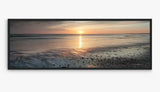 John Lewis Mike Shepherd Ebb & Flow Framed Canvas Print 44 x 124cm - Orange