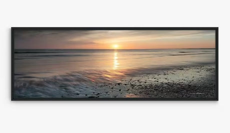 John Lewis Mike Shepherd Ebb & Flow Framed Canvas Print 44 x 124cm - Orange