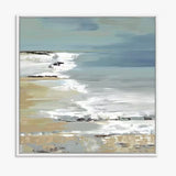 John Lewis Valeria Mravyan East Coast I Framed Canvas Print 64 x 64cm - Blue