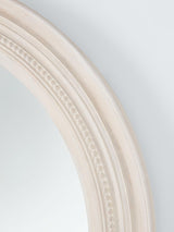 John Lewis Hand-Carved Coastal Wood Frame Round Wall Mirror 80cm White Wash