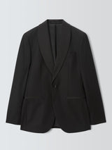 John Lewis Basket Weave Regular Fit Shawl Collar Dinner Jacket - 42S - Black