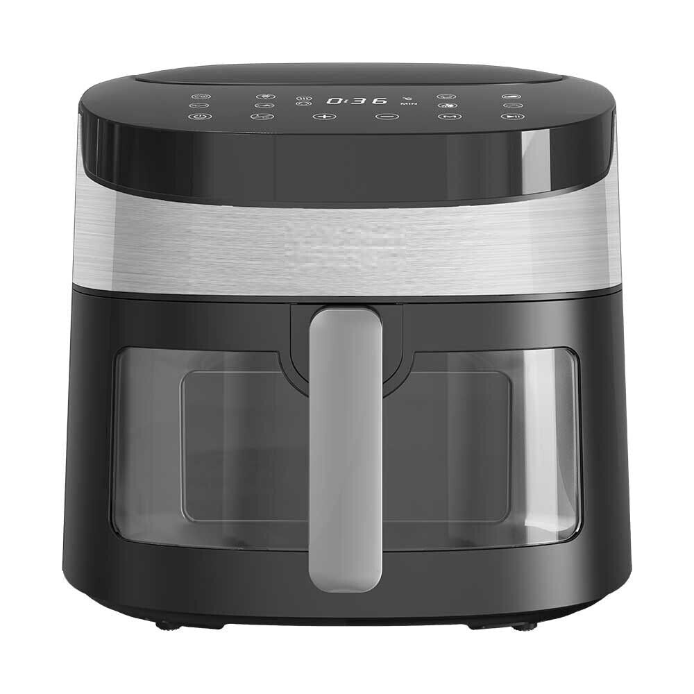 Cookology Go Cook Digital Air Fryer 7.2L with Viewing Window - Black/Steel
