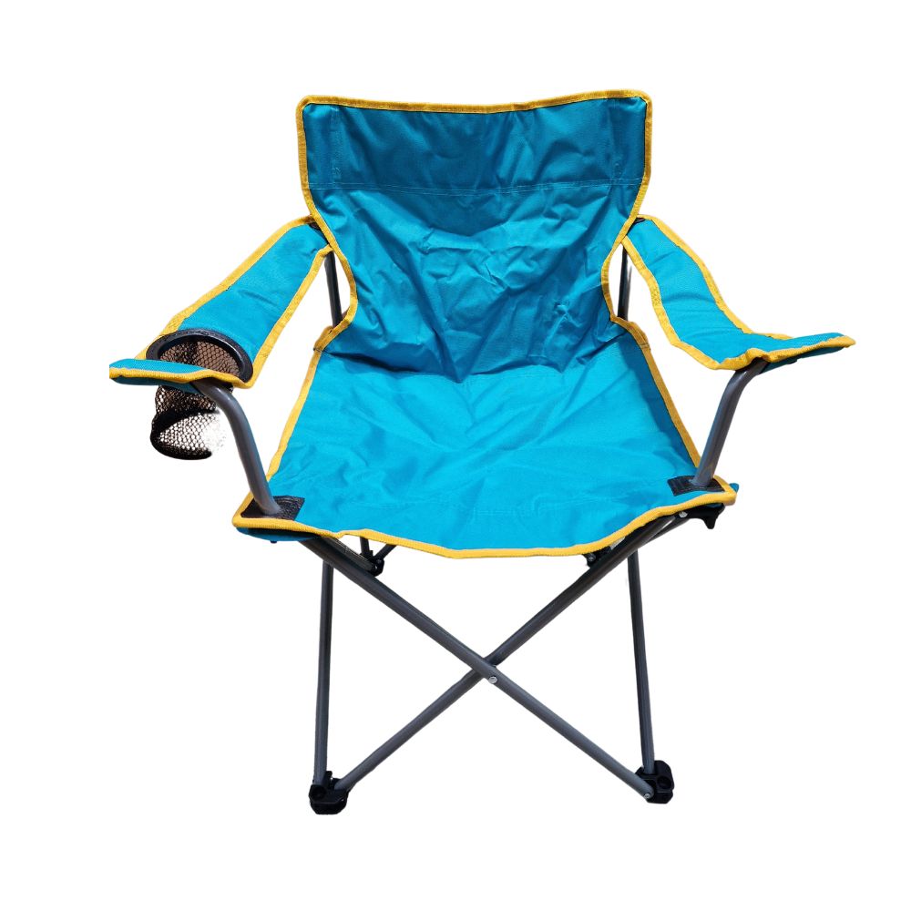 Tesco Folding Outdoor Garden Portable Camping Chairs Pack of 6 - Turquoise