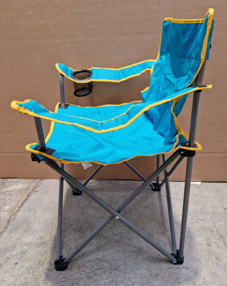 Tesco Folding Outdoor Garden Portable Camping Chairs Pack of 6 - Turquoise
