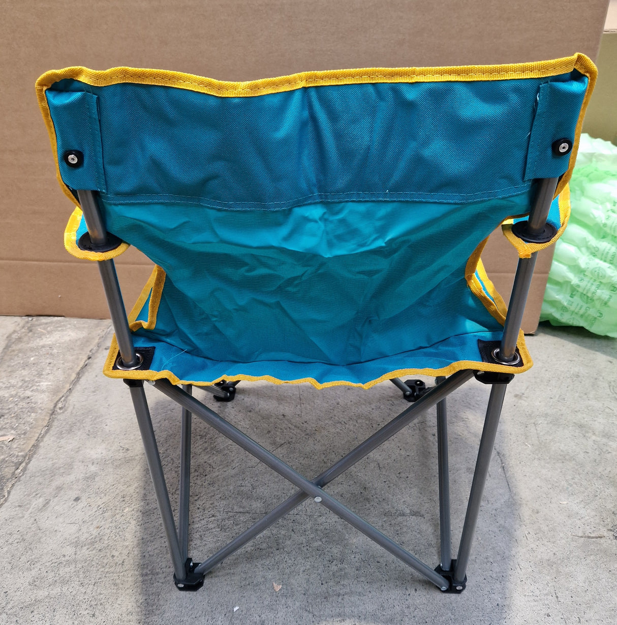 Tesco Folding Outdoor Garden Portable Camping Chairs Pack of 6 - Turquoise