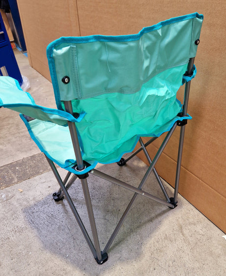 Tesco Folding Outdoor Garden Portable Camping Chairs Pack of 6 - Aqua/Green