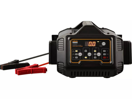 Halfords Fully Automatic 27A 12V/24V Workshop Battery Jump Charger - Black - Kazoop 