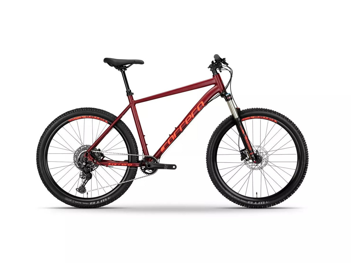 Carrera Fury 2025 Front Suspension 10-Speed Mountain Bike - Red - Medium