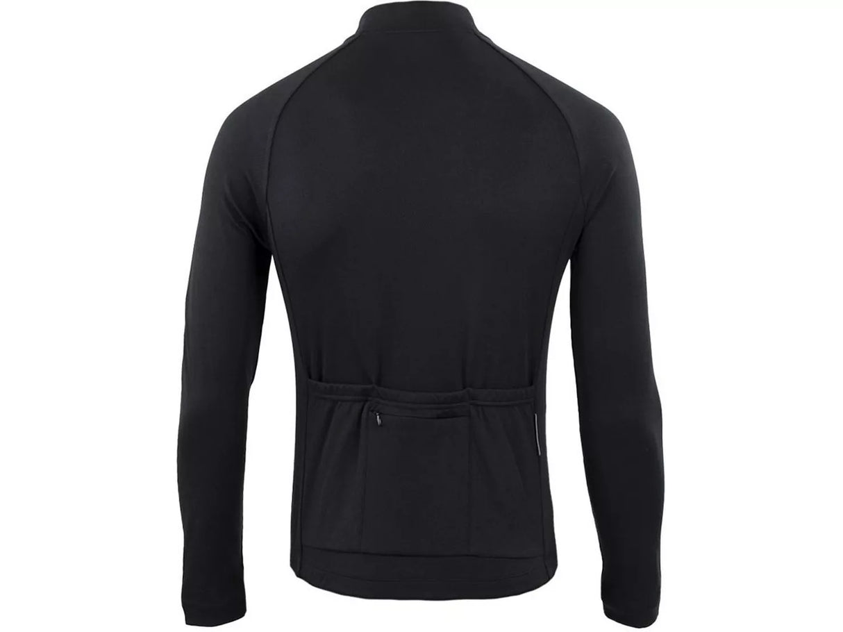 Boardman Mens Long Sleeve Full Zip Quick Dry Thermal Jersey - Black - XXXL